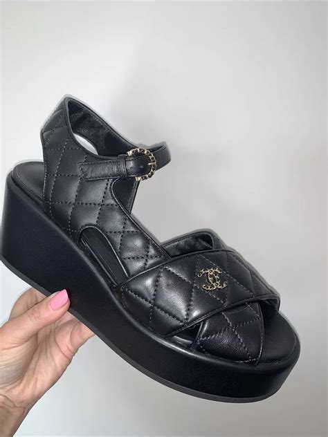 replica chanel wedge shoes|chanel sandals official site.